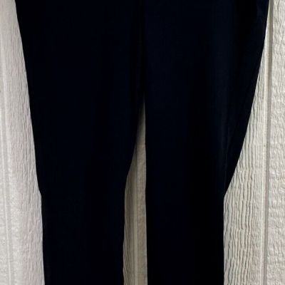 CHICO'S Leggings Size 0R Navy Blue pull on stretch activewear NEW (hh71)